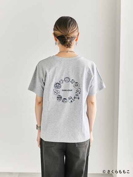 COJI-COJI/刺繍Tシャツ（オフホワイト/ＴＯＰグレー）｜Samansa Mos2 blue（サマンサモスモス ブルー）通販