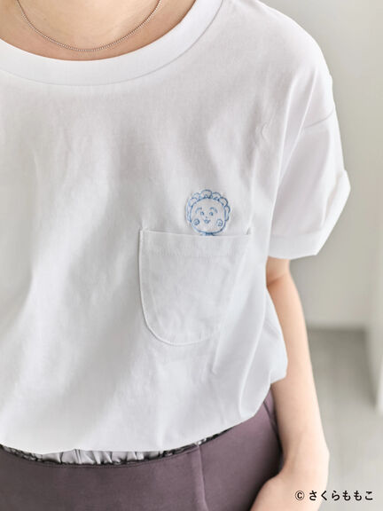 COJI-COJI/刺繍Tシャツ（オフホワイト/ＴＯＰグレー）｜Samansa Mos2 blue（サマンサモスモス ブルー）通販