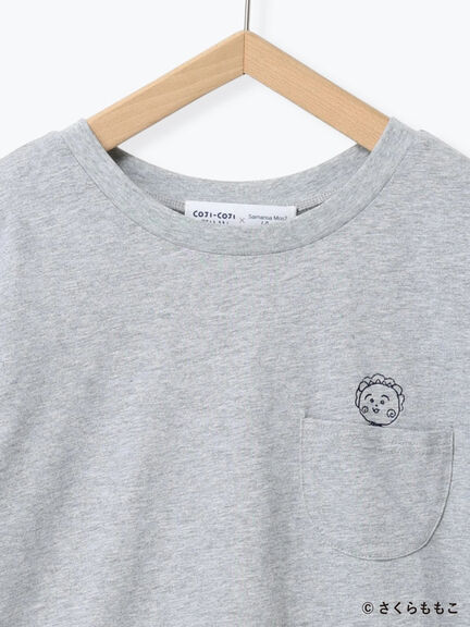 COJI-COJI/刺繍Tシャツ（オフホワイト/ＴＯＰグレー）｜Samansa Mos2 blue（サマンサモスモス ブルー）通販