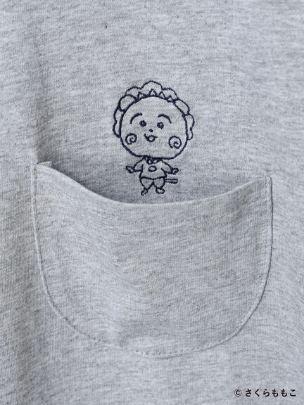 COJI-COJI/刺繍Tシャツ（オフホワイト/ＴＯＰグレー）｜Samansa Mos2 blue（サマンサモスモス ブルー）通販