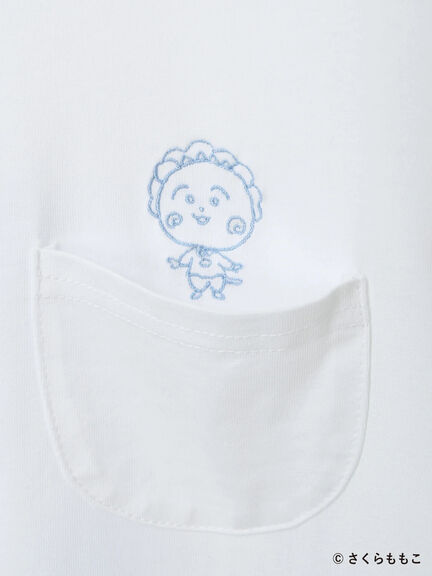 COJI-COJI/刺繍Tシャツ（オフホワイト/ＴＯＰグレー）｜Samansa Mos2 blue（サマンサモスモス ブルー）通販