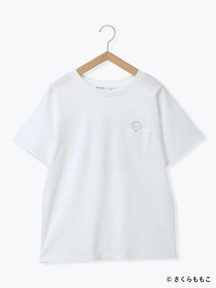 COJI-COJI/刺繍Tシャツ（オフホワイト/ＴＯＰグレー）｜Samansa Mos2 blue（サマンサモスモス ブルー）通販