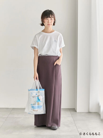 COJI-COJI/刺繍Tシャツ（オフホワイト/ＴＯＰグレー）｜Samansa Mos2 blue（サマンサモスモス ブルー）通販