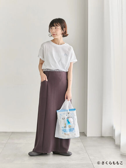 COJI-COJI/刺繍Tシャツ（オフホワイト/ＴＯＰグレー）｜Samansa Mos2 blue（サマンサモスモス ブルー）通販
