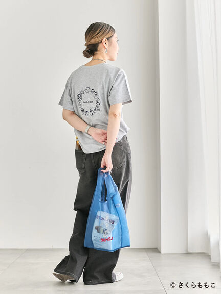 COJI-COJI/刺繍Tシャツ（オフホワイト/ＴＯＰグレー）｜Samansa Mos2 blue（サマンサモスモス ブルー）通販