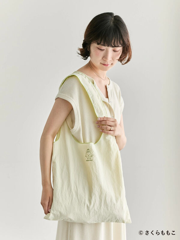 セール】 COJI-COJI/パイピングトート（グレー/イエロー/バッグ/バッグ