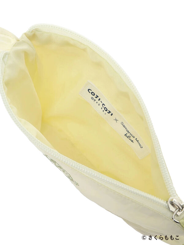 セール】 COJI-COJI/フリルポーチ（グレー/イエロー/バッグ/バッグ