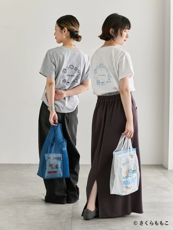 セール】 COJI-COJI/シアートート（オフホワイト/ネイビー/バッグ