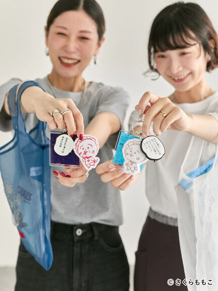 COJI-COJI/アソートキーホルダー（サックスブルー/ネイビー）｜Samansa Mos2 blue（サマンサモスモス ブルー）通販