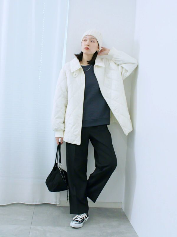 セール】 バルーンキルトジャケット（チャコールグレー/カーキ/キナリ