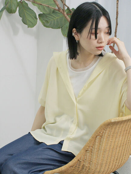 チュール付リブタンク（オフホワイト/チャコールグレー/ブラック）｜Samansa Mos2 blue（サマンサモスモス ブルー）通販