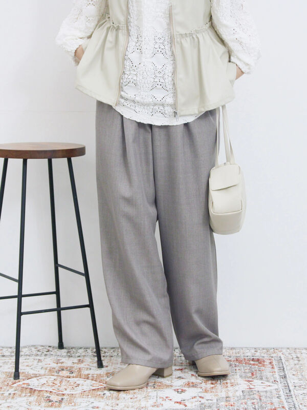 『TEN PILE SHT GRAY M』 セール】 タックイージーパンツ（グレー/チャコールグレー/ブラウン