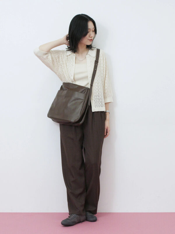 セール】 タックイージーパンツ（グレー/チャコールグレー/ブラウン