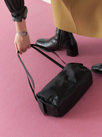 ダブルストラップミニバッグ（ブラック/ボルドー/ライトベージュ）｜Samansa Mos2 blue（サマンサモスモス ブルー）通販