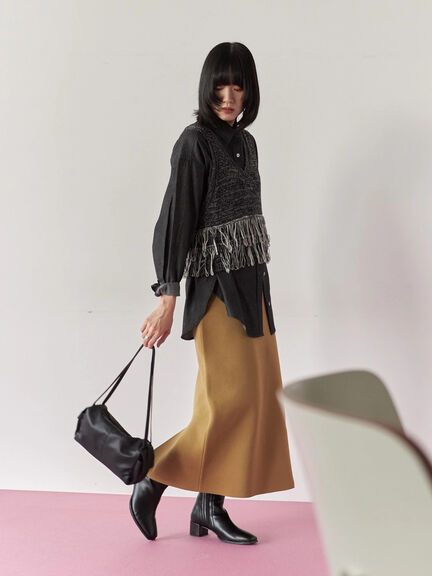 ダブルストラップミニバッグ（ブラック/ボルドー/ライトベージュ）｜Samansa Mos2 blue（サマンサモスモス ブルー）通販