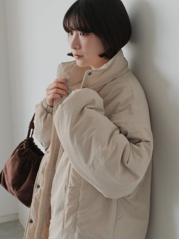 中綿モンスターコート（ベージュ）｜Samansa Mos2 blue（サマンサモスモス ブルー）通販