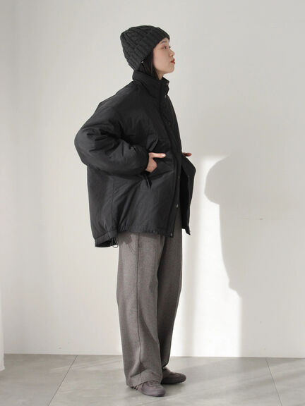 中綿モンスターコート（ブラック/ベージュ/カーキ）｜Samansa Mos2 blue（サマンサモスモス ブルー）通販