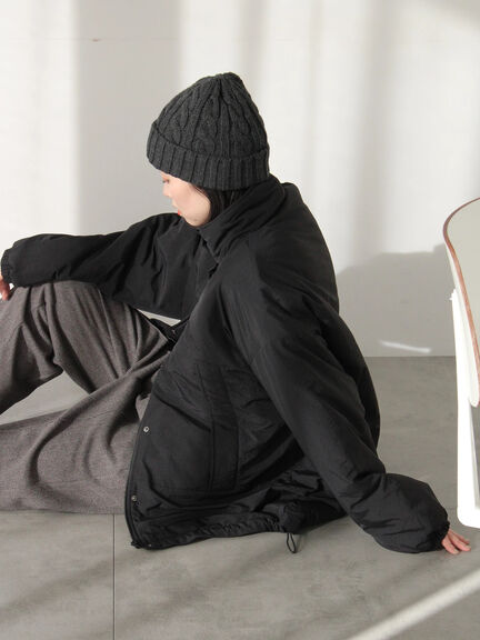 中綿モンスターコート（ブラック/ベージュ/カーキ）｜Samansa Mos2 blue（サマンサモスモス ブルー）通販