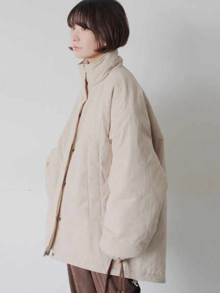 中綿モンスターコート（ブラック/ベージュ/カーキ）｜Samansa Mos2 blue（サマンサモスモス ブルー）通販