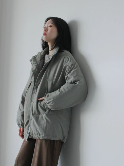 中綿モンスターコート（ブラック/ベージュ/カーキ）｜Samansa Mos2 blue（サマンサモスモス ブルー）通販