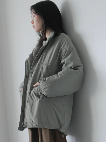 中綿モンスターコート（ブラック/ベージュ/カーキ）｜Samansa Mos2 blue（サマンサモスモス ブルー）通販