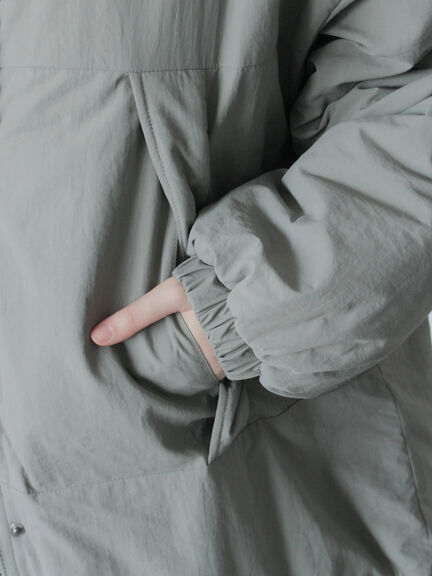 中綿モンスターコート（ブラック/ベージュ/カーキ）｜Samansa Mos2 blue（サマンサモスモス ブルー）通販