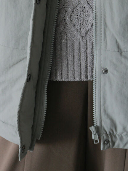 中綿モンスターコート（ブラック/ベージュ/カーキ）｜Samansa Mos2 blue（サマンサモスモス ブルー）通販