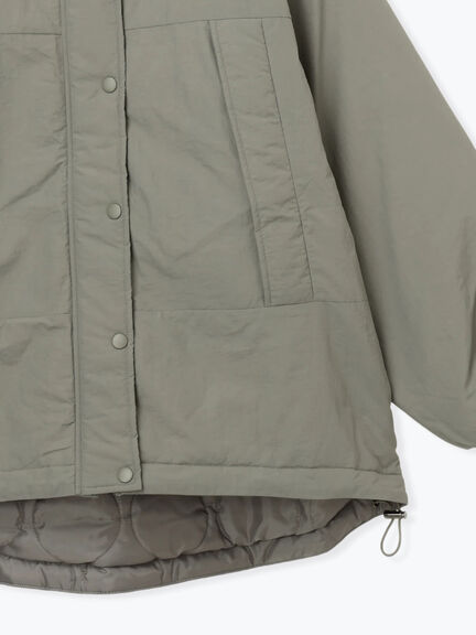 中綿モンスターコート（ブラック/ベージュ/カーキ）｜Samansa Mos2 blue（サマンサモスモス ブルー）通販