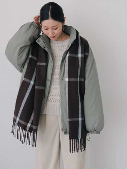 中綿モンスターコート（ブラック/ベージュ/カーキ）｜Samansa Mos2 blue（サマンサモスモス ブルー）通販