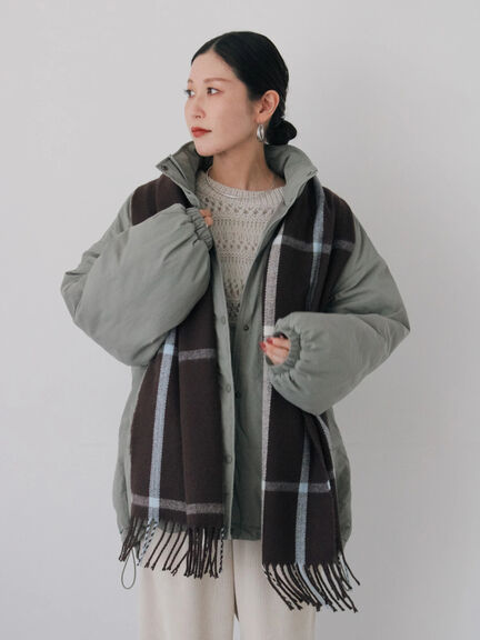 中綿モンスターコート（ブラック/ベージュ/カーキ）｜Samansa Mos2 blue（サマンサモスモス ブルー）通販