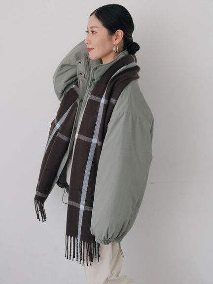 中綿モンスターコート（ブラック/ベージュ/カーキ）｜Samansa Mos2 blue（サマンサモスモス ブルー）通販