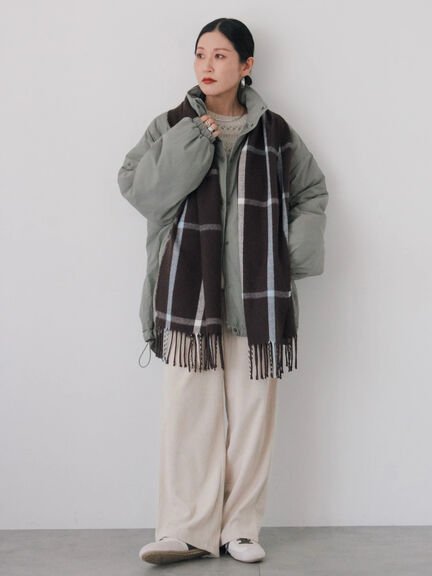 中綿モンスターコート（ブラック/ベージュ/カーキ）｜Samansa Mos2 blue（サマンサモスモス ブルー）通販