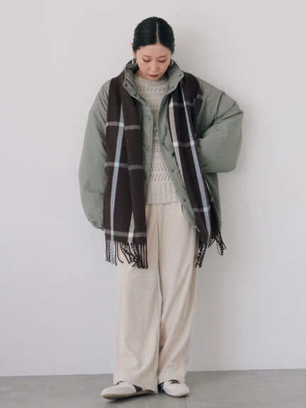 中綿モンスターコート（ブラック/ベージュ/カーキ）｜Samansa Mos2 blue（サマンサモスモス ブルー）通販