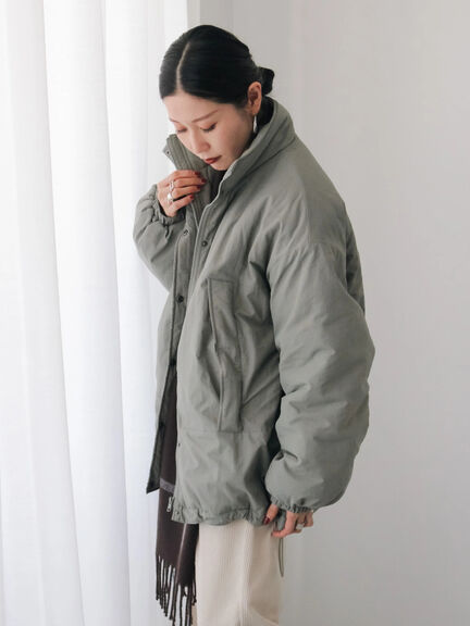 中綿モンスターコート（ブラック/ベージュ/カーキ）｜Samansa Mos2 blue（サマンサモスモス ブルー）通販