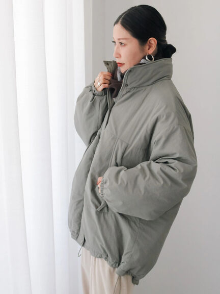 中綿モンスターコート（ブラック/ベージュ/カーキ）｜Samansa Mos2 blue（サマンサモスモス ブルー）通販