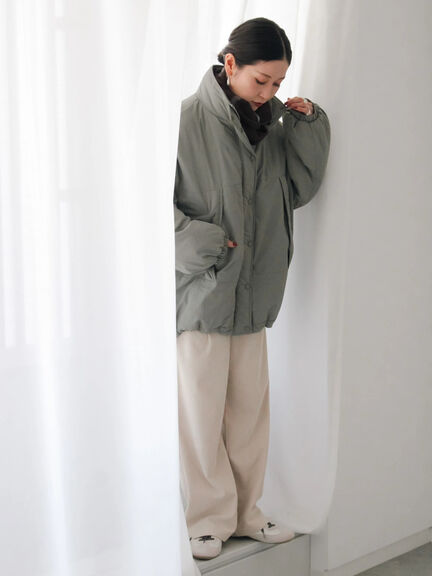 中綿モンスターコート（ブラック/ベージュ/カーキ）｜Samansa Mos2 blue（サマンサモスモス ブルー）通販