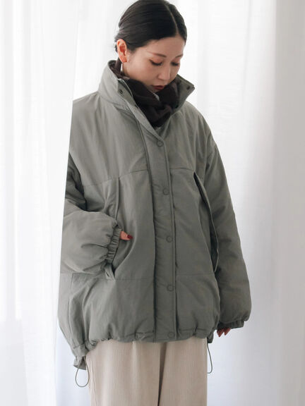 中綿モンスターコート（ブラック/ベージュ/カーキ）｜Samansa Mos2 blue（サマンサモスモス ブルー）通販