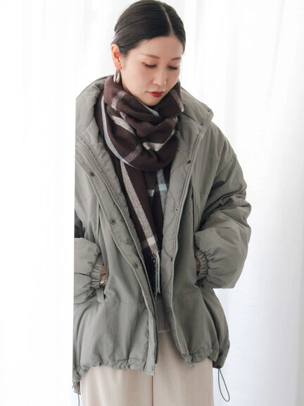 中綿モンスターコート（ブラック/ベージュ/カーキ）｜Samansa Mos2 blue（サマンサモスモス ブルー）通販