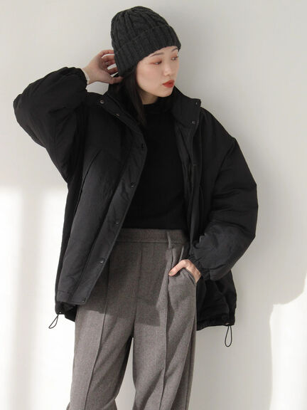 中綿モンスターコート（ブラック/ベージュ/カーキ）｜Samansa Mos2 blue（サマンサモスモス ブルー）通販