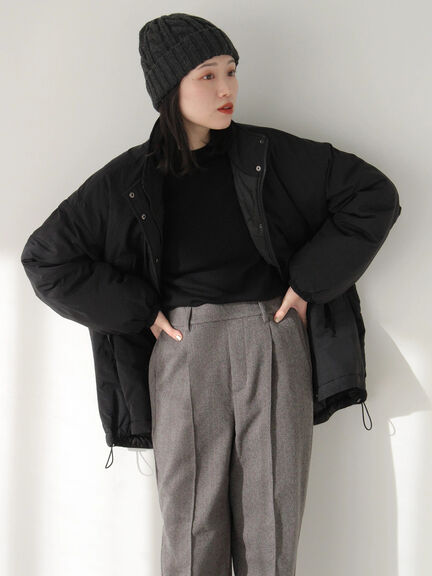 中綿モンスターコート（ブラック/ベージュ/カーキ）｜Samansa Mos2 blue（サマンサモスモス ブルー）通販