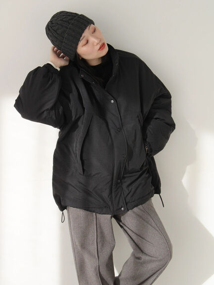 中綿モンスターコート（ブラック/ベージュ/カーキ）｜Samansa Mos2 blue（サマンサモスモス ブルー）通販