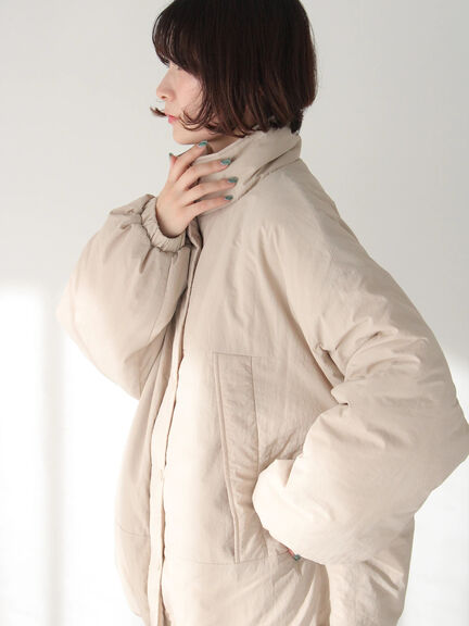 中綿モンスターコート（ブラック/ベージュ/カーキ）｜Samansa Mos2 blue（サマンサモスモス ブルー）通販