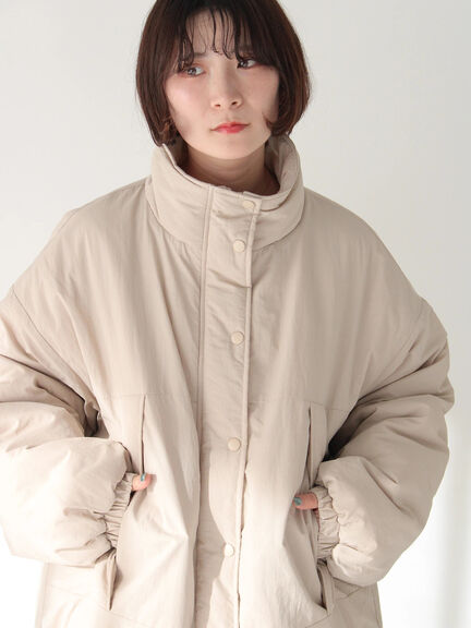 中綿モンスターコート（ブラック/ベージュ/カーキ）｜Samansa Mos2 blue（サマンサモスモス ブルー）通販