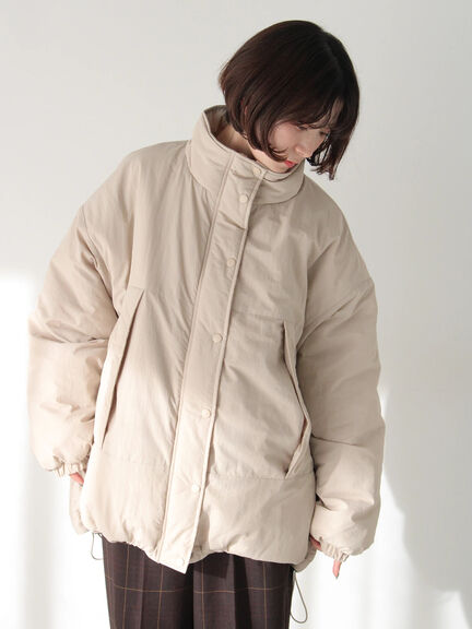 中綿モンスターコート（ブラック/ベージュ/カーキ）｜Samansa Mos2 blue（サマンサモスモス ブルー）通販