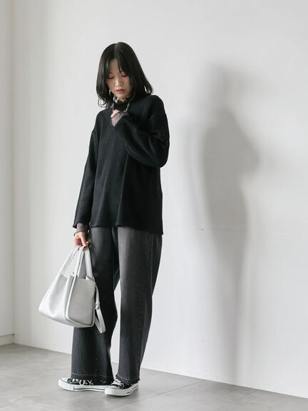 ポーチ付2WAYスクエアバッグ（シルバー/ブラック/ライトベージュ）｜Samansa Mos2 blue（サマンサモスモス ブルー）通販