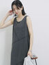 ◎【接触冷感】切替カットワンピース（チャコールグレー/ブラック/ＴＯＰグレー）｜Samansa Mos2 blue（サマンサモスモス ブルー）通販