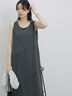 ◎【接触冷感】切替カットワンピース（チャコールグレー/ブラック/ＴＯＰグレー）｜Samansa Mos2 blue（サマンサモスモス ブルー）通販