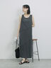 ◎【接触冷感】切替カットワンピース（チャコールグレー/ブラック/ＴＯＰグレー）｜Samansa Mos2 blue（サマンサモスモス ブルー）通販