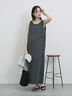 ◎【接触冷感】切替カットワンピース（チャコールグレー/ブラック/ＴＯＰグレー）｜Samansa Mos2 blue（サマンサモスモス ブルー）通販