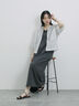 ◎【接触冷感】切替カットワンピース（チャコールグレー/ブラック/ＴＯＰグレー）｜Samansa Mos2 blue（サマンサモスモス ブルー）通販